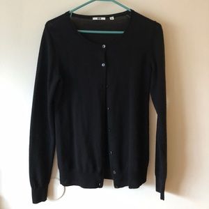 UNIQLO Black XS Button up Cardigan